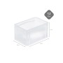 Transparentes 5er Set Eurobehälter BasicLine mit Klickdeckel, 17x20x30 cm, 7,2 Liter Eurobox.