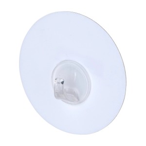 Wenko Static-Loc Wandhaken Uno White, Handtuchhaken mit statischer Aufladung.