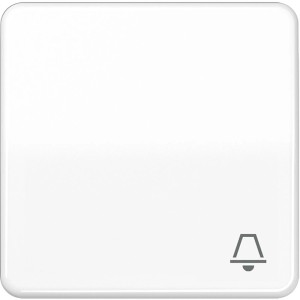 Jung Wippe CD500 Alpinweiß mit Klingelsymbol für Schalter & Taster.