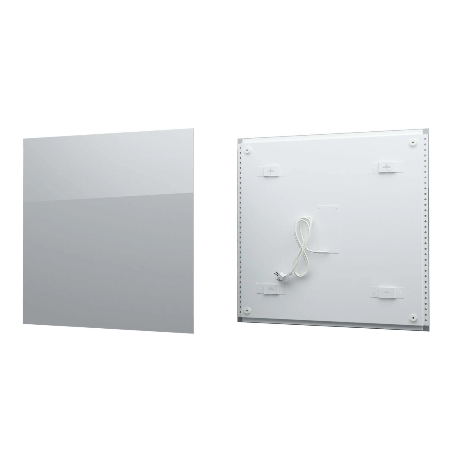 Fenix Infrarotheizung ECOSUN Glasheizung 300W 58,5 x 58,5 x 3,9cm Platinum günstig online kaufen