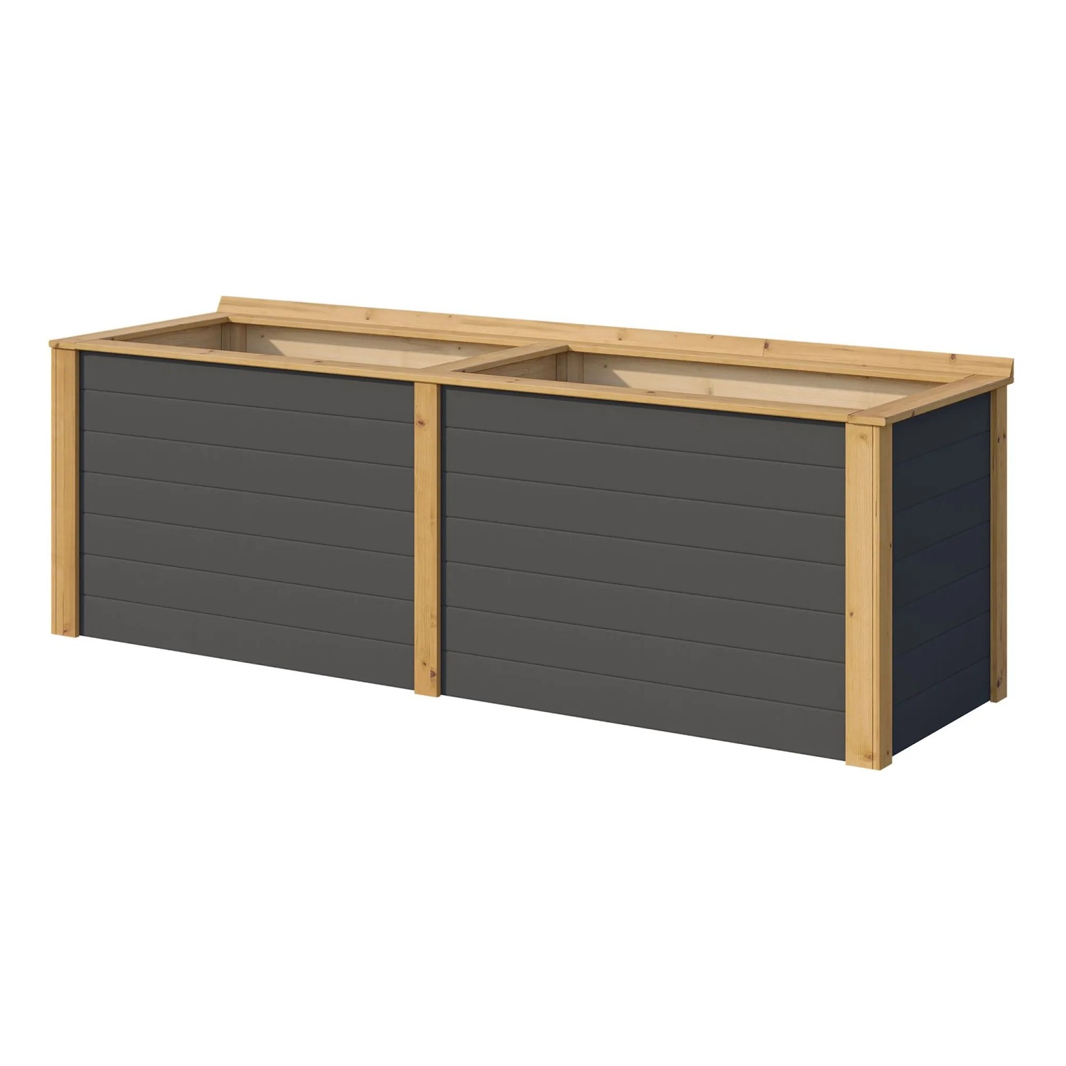 Weka Hochbeet Killarney 235 cm Anthrazit-Eiche