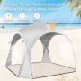 Costway Partyzelt Pavillon Gartenpavillon Strandzelt UPF 50+ Sonnenschutz_5