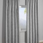 Silbergrauer Sehlbach Fertigschal Blackout Struktur, 130x245cm, verdunkelnd und thermoregulierend.