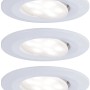 Paulmann LED Einbaustrahler Calla, 3er Set, weiß matt, schwenkbar, 4000K, IP65.
