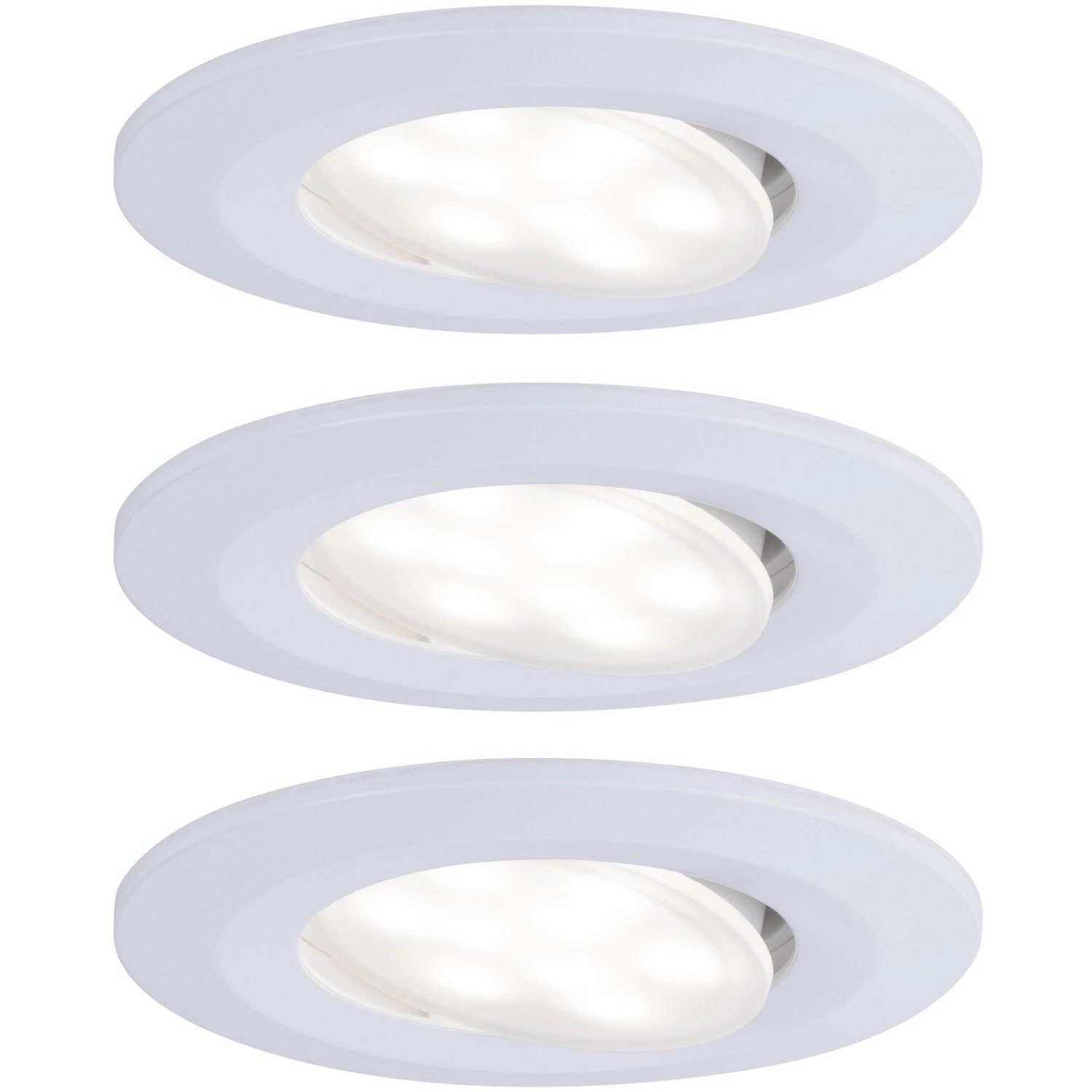 Paulmann LED Einbauleuchte Calla rund 3x6W  Weiß matt schwenkbar 4000K IP65