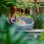Relaxdays Bodenhülse Sonnenschirm PP Schwarz Klappbar 38,5 cm x 8,5 cm x 8,5 cm 220 g_3