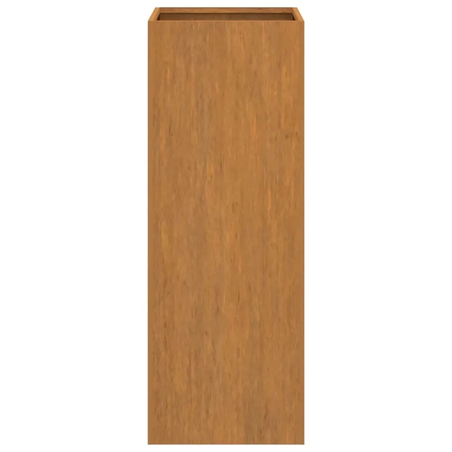 Rechteckiger vidaXL Pflanzkübel aus Cortenstahl, 32x29x75 cm, in Rostoptik.