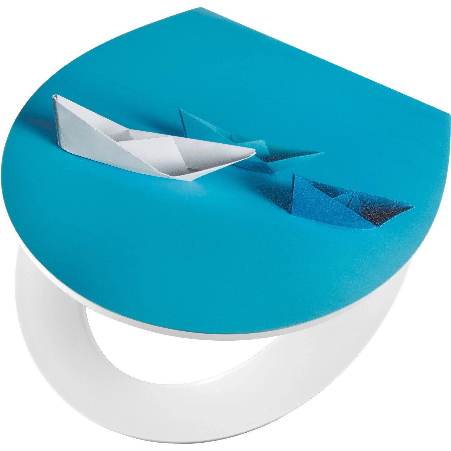 baliv WC-Sitz Bebington mit stufenloser Absenkautomatik Blau Origami
