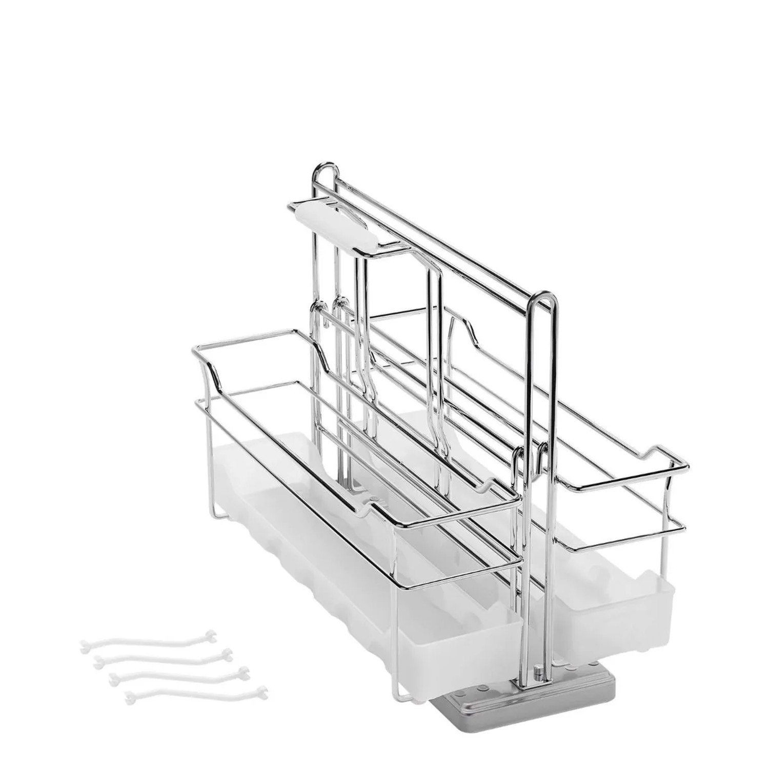 Thumbnail - Kesseböhmer PORTERO Set 2 Silbergrau Putzmittelauszug mit Tragekorb