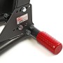 Stema Radhalterwippe Stand Alone, Detailansicht der Halterung mit rotem Griff.