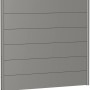 Biohort Wandpaneel Sichtschutz, 150x135 cm, Quarzgrau-Metallic. Sichtschutzzaun aus Metall.