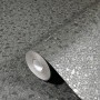 Glööckler Vliestapete Imperial Uni, schwarze Tapete mit geometrischen Formen.