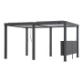 Sunjoy Bar für Matterhorn Multi-Pergola 3 Meter, graue Terrassenüberdachung mit Lamellendach.