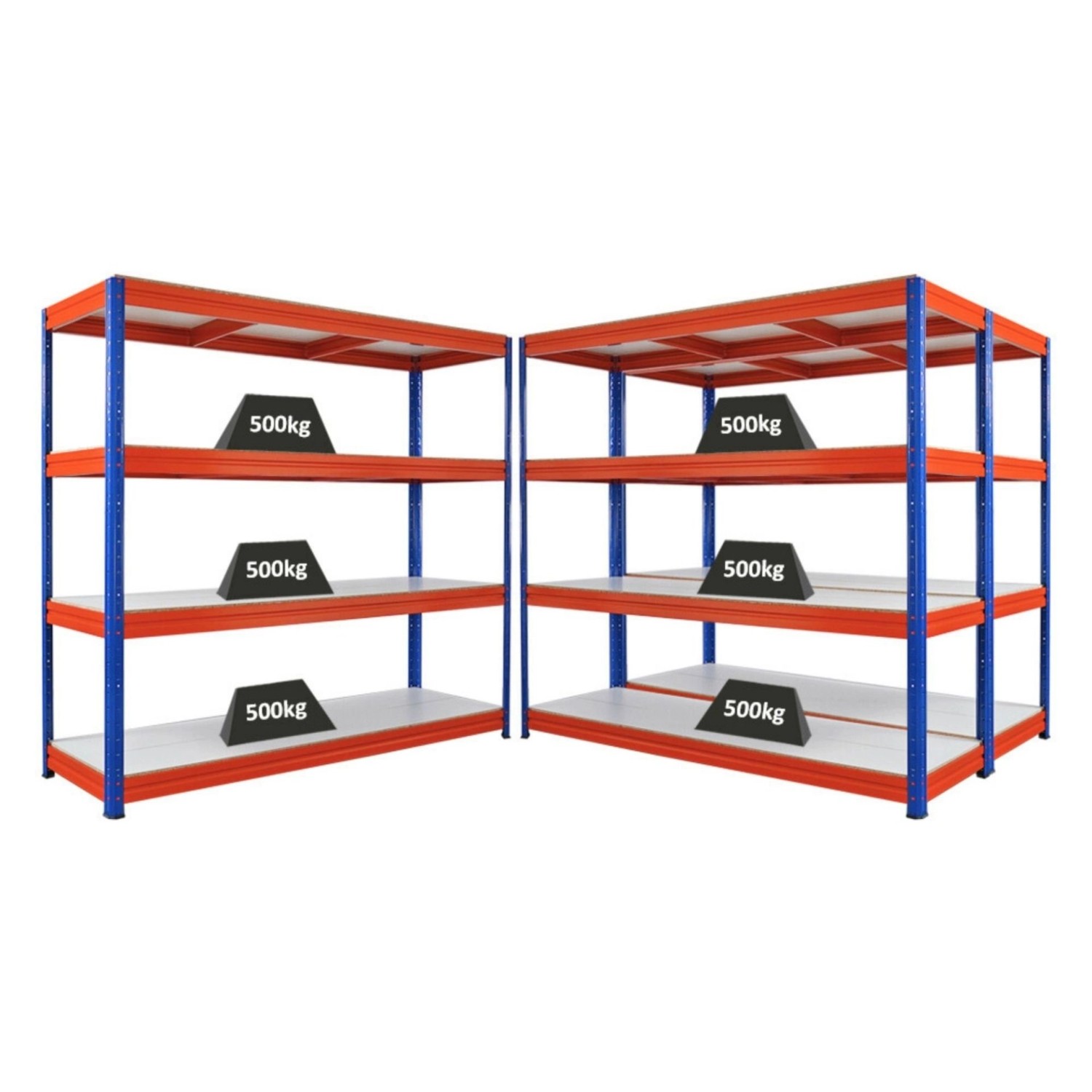 PROREGAL Mega Deal 3x Schwerlastregal Dino HxBxT 180x200x60cm 4 Melamin-Ebe günstig online kaufen