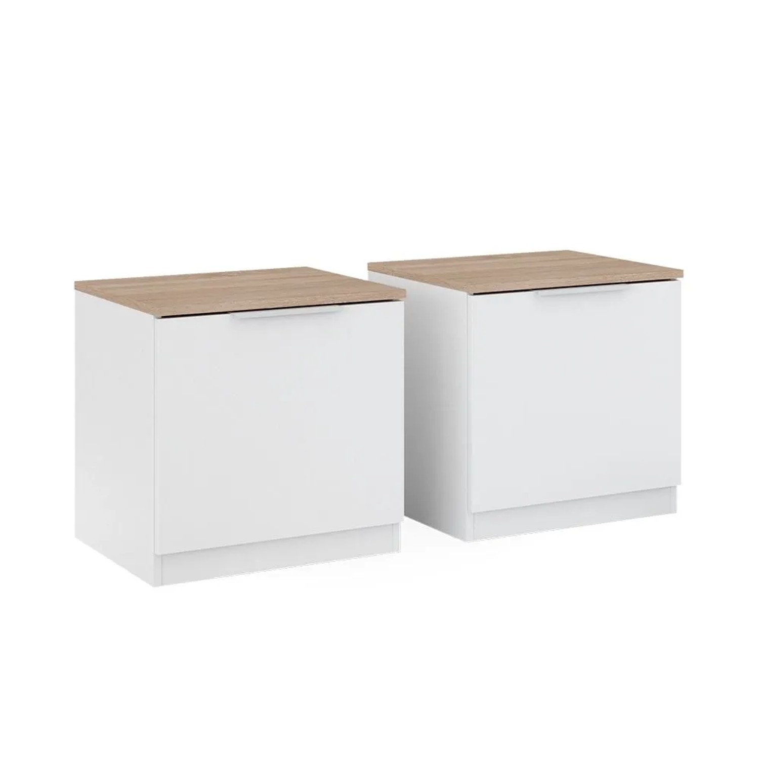 Vicco Nachttisch Betti Weiß Sonoma 50 x 50 2er Set