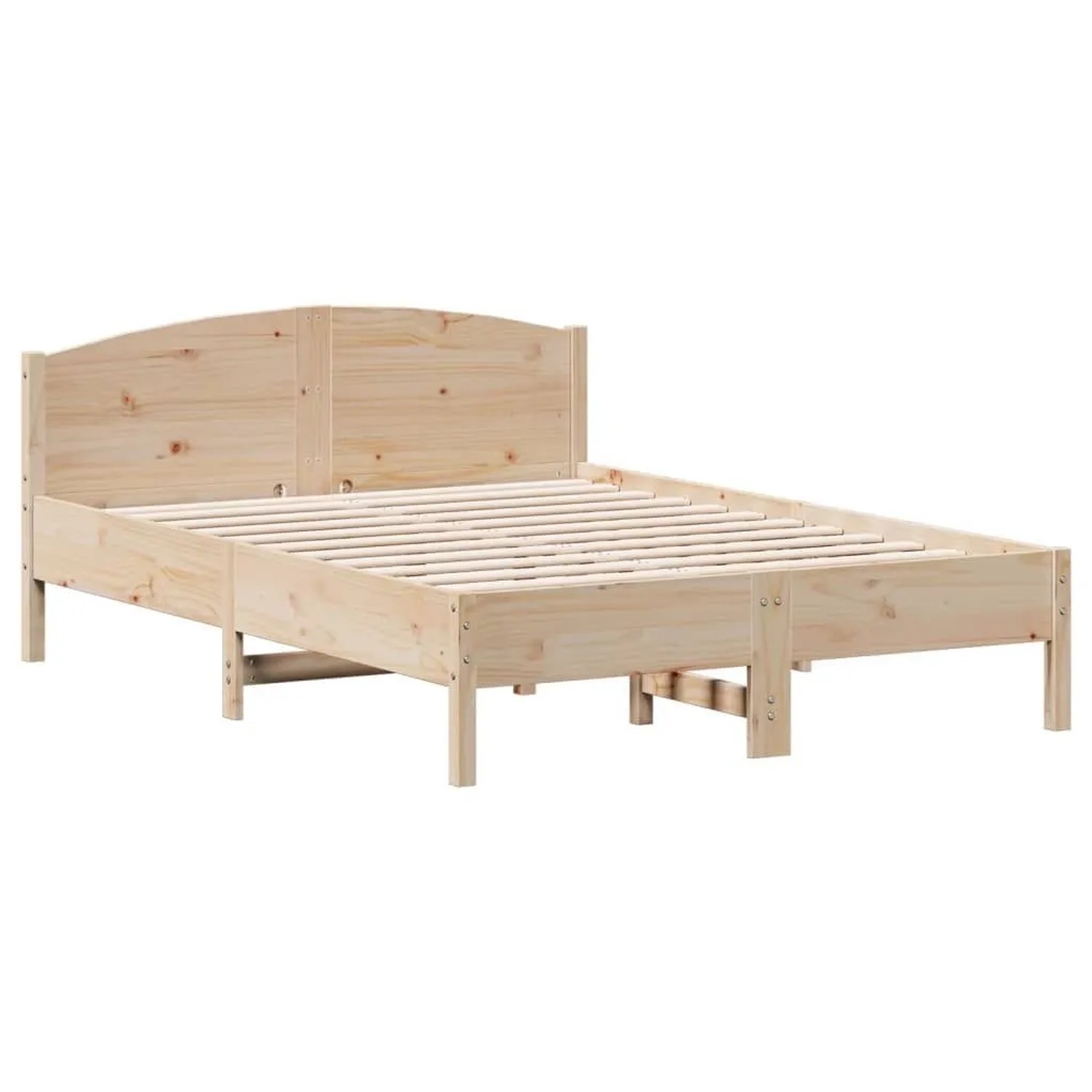 vidaXL Massivholzbett ohne Matratze 135x190 cm Kiefernholz 842606 günstig online kaufen