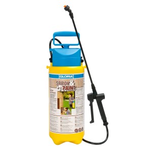 Gloria Drucksprüher Spray&Paint 5 l, gelb/blau, für Lasuren und Öle.