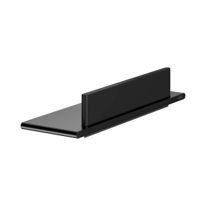 Keuco Rose Duschablage mit Abzieher, 33cm, schwarz-matt. Badaccessoire zum Kleben oder Schrauben.