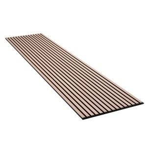 Akustikpaneel Buche, 60x300cm, mit schwarzen Filz. Holzpaneel zur Wand- und Deckenverkleidung.