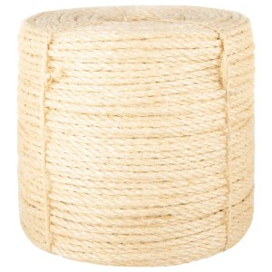 vidaXL Seil 100% Sisal 6 mm 50 m 155013