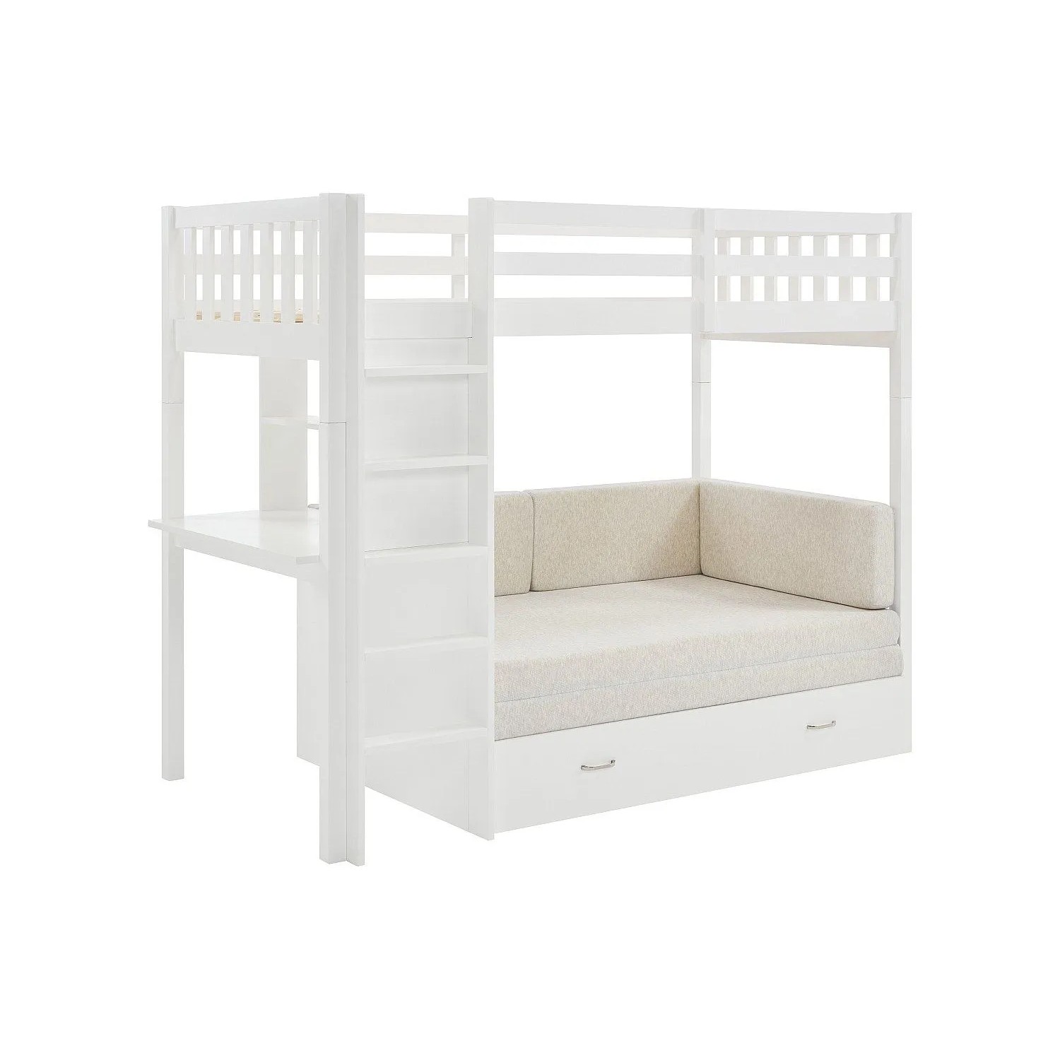 Vente-unique Hochbett Orpelia Weiß 198 cm