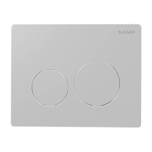 Siamp Betätigungsplatte Sphere, Chrom matt, für Ingenio WC-Elemente mit 2 Tasten.