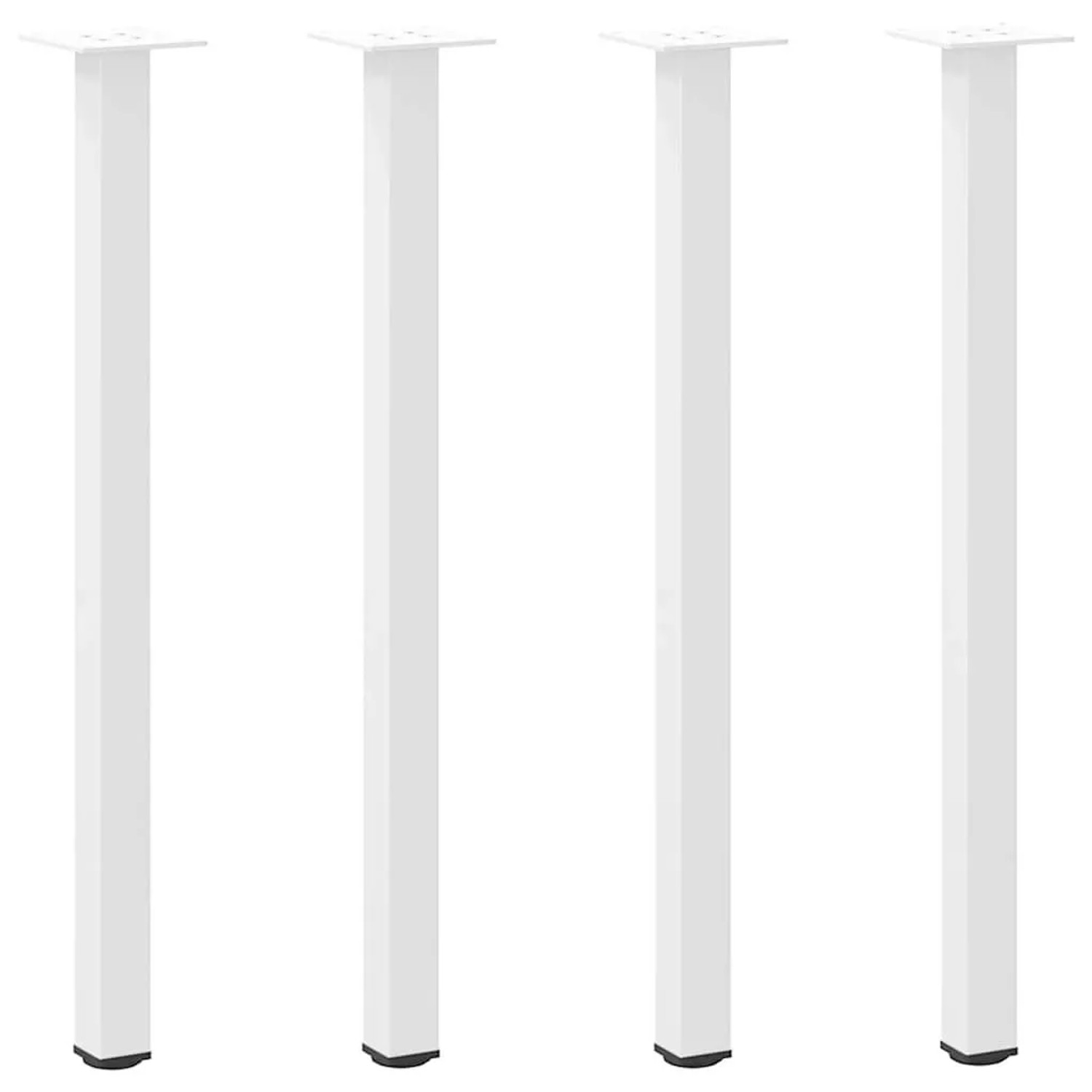 vidaXL Konsolentischbeine 4 Stk Weiß 72-74 cm Stahl 4012457 günstig online kaufen