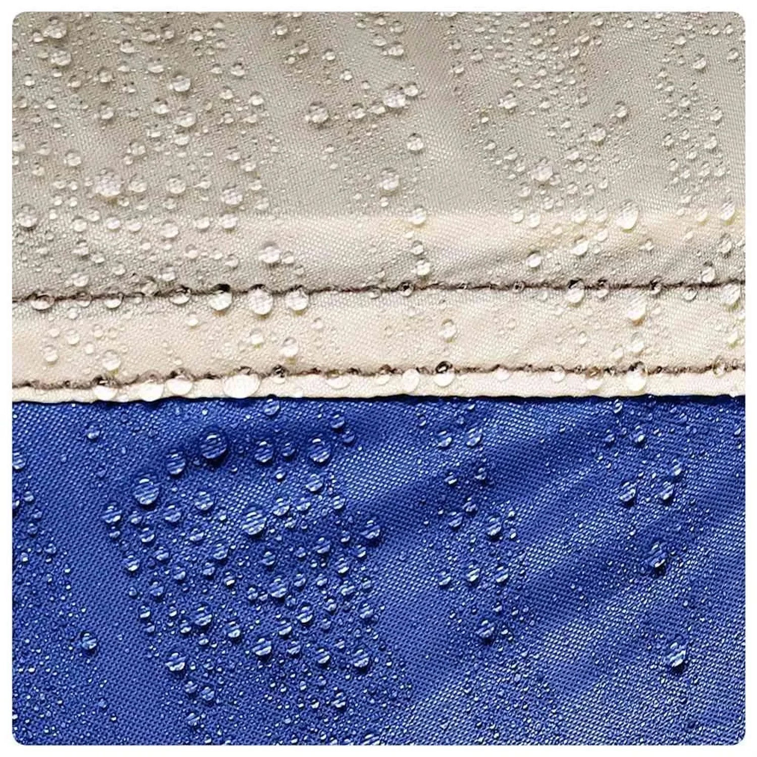 vidaXL Poolzelt mit Abnehmbarem Überzelt Netzwänden Azurblau 612x612cm 4100637_12