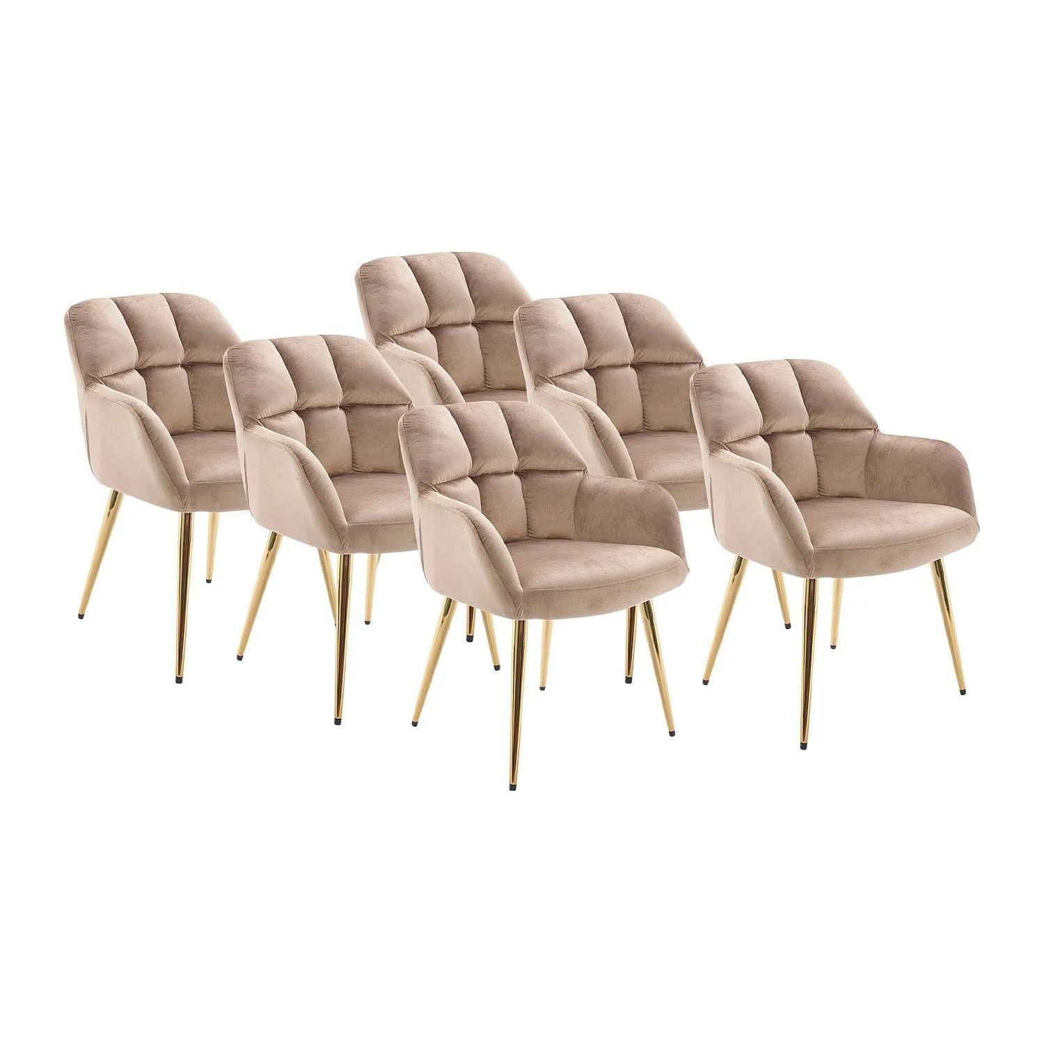 Vente-unique Stuhl Pega Beige 58.5 cm