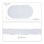Relaxdays Badewannenmatte PVC Weiß Steinoptik Rutschfest 68 cm x 36 cm x 0,5 cm 0,49 kg_4