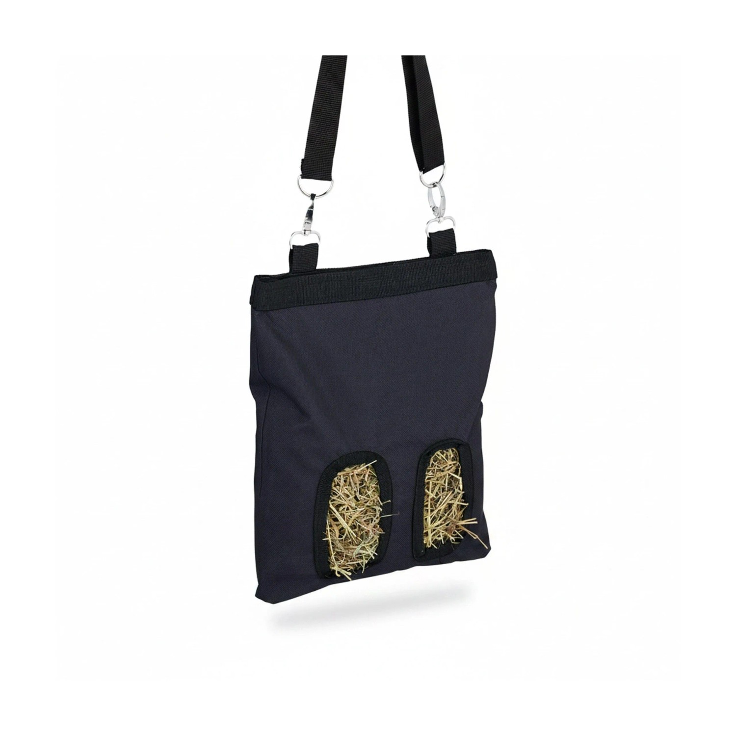 Relaxdays Heutasche Baumwolle Polyester Schwarz Aufhängbar Längenverstellbar 31 cm x 25 cm x 1,5 cm 130 g