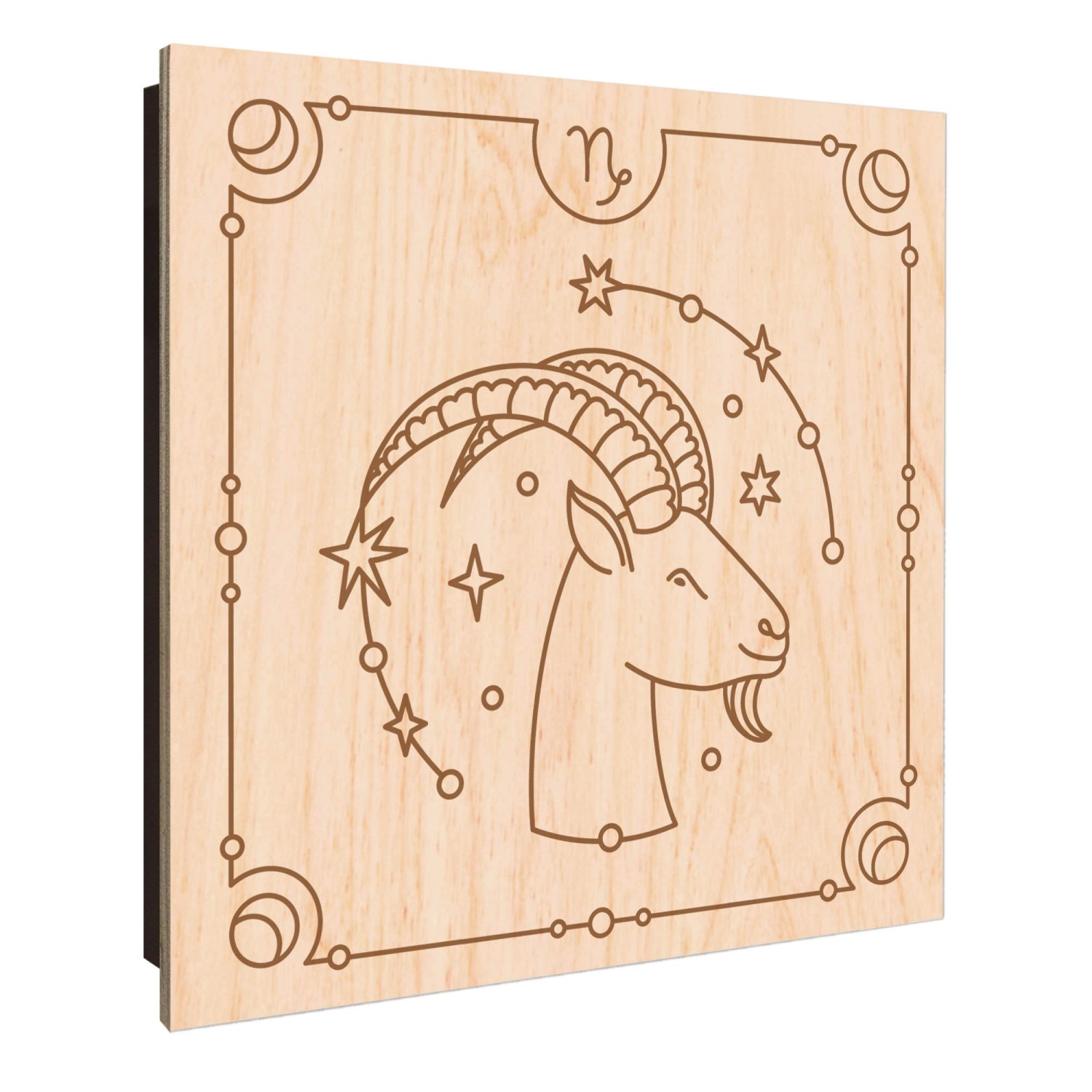 Banjado Schlüsselkasten Holz 30x30cm Schwarz Scharnier Rechts 50 Haken Desi günstig online kaufen