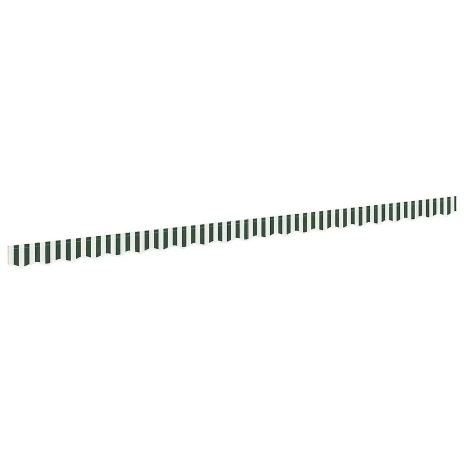 vidaXL Markisenschürzen-Ersatz Grün und Weiß 480 x 20 cm Polyester 42000811