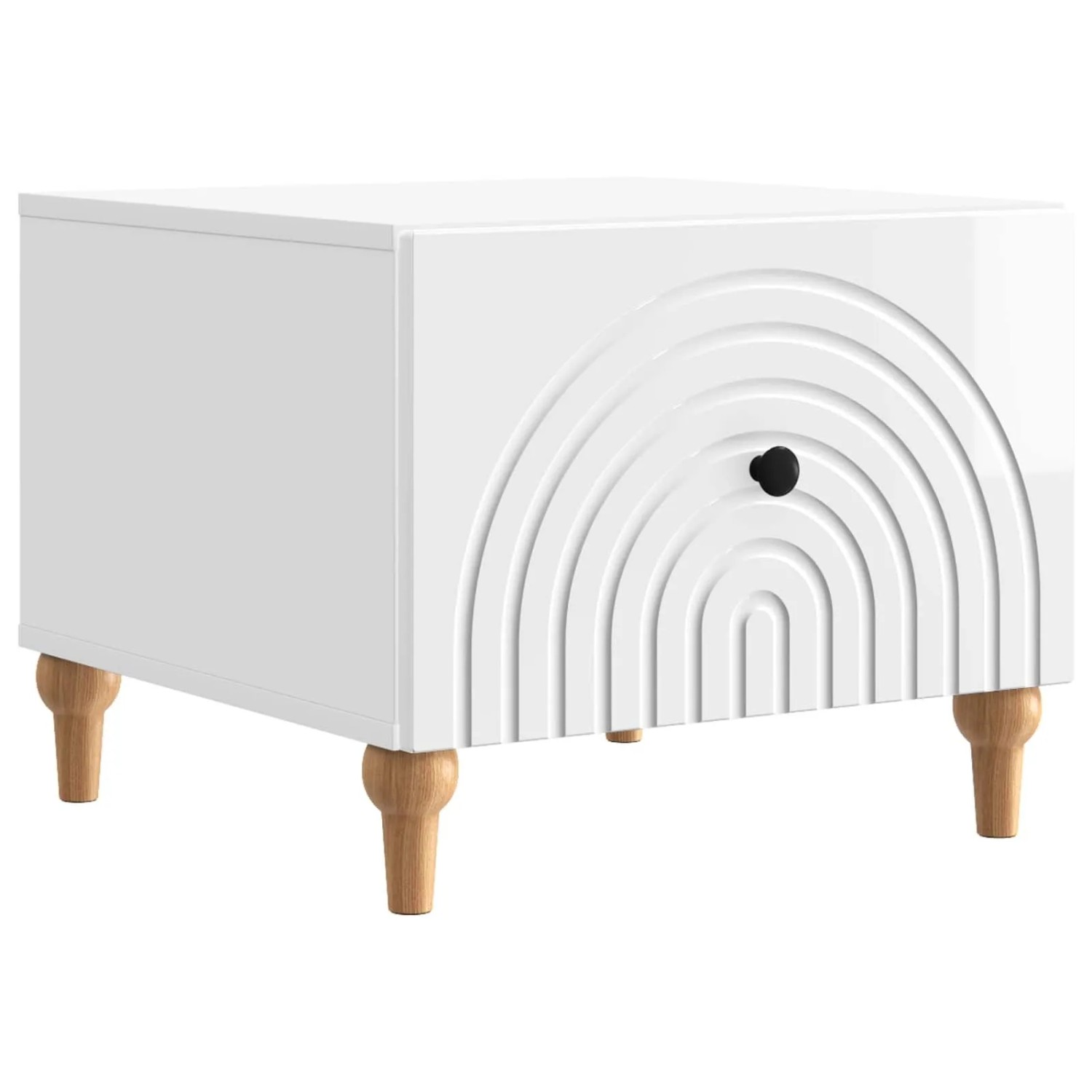 vidaXL Couchtisch Hochglanz Weiß 49 x 50 x 40 cm Holzwerkstoff 894279