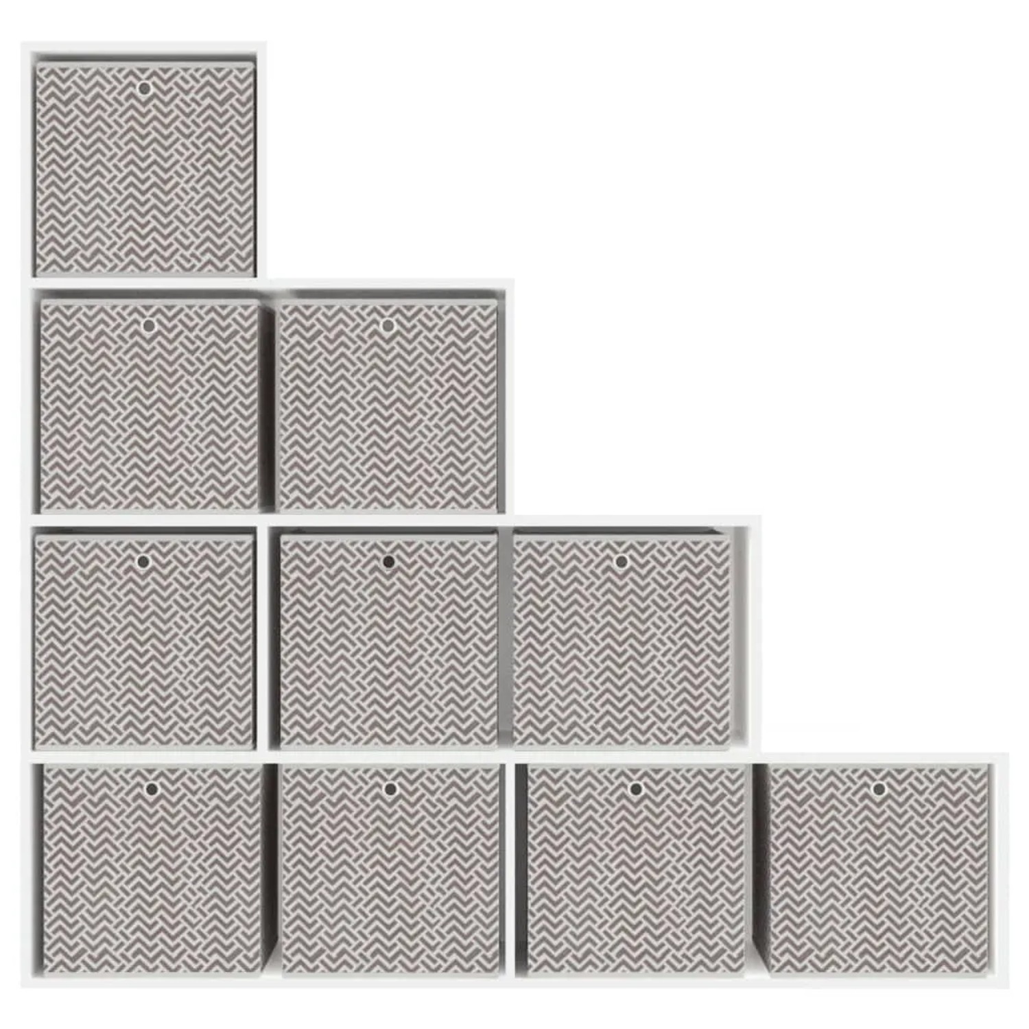 vidaXL Faltboxen 10 Stk Braun 32x32x32 cm Vlies 4018986_5