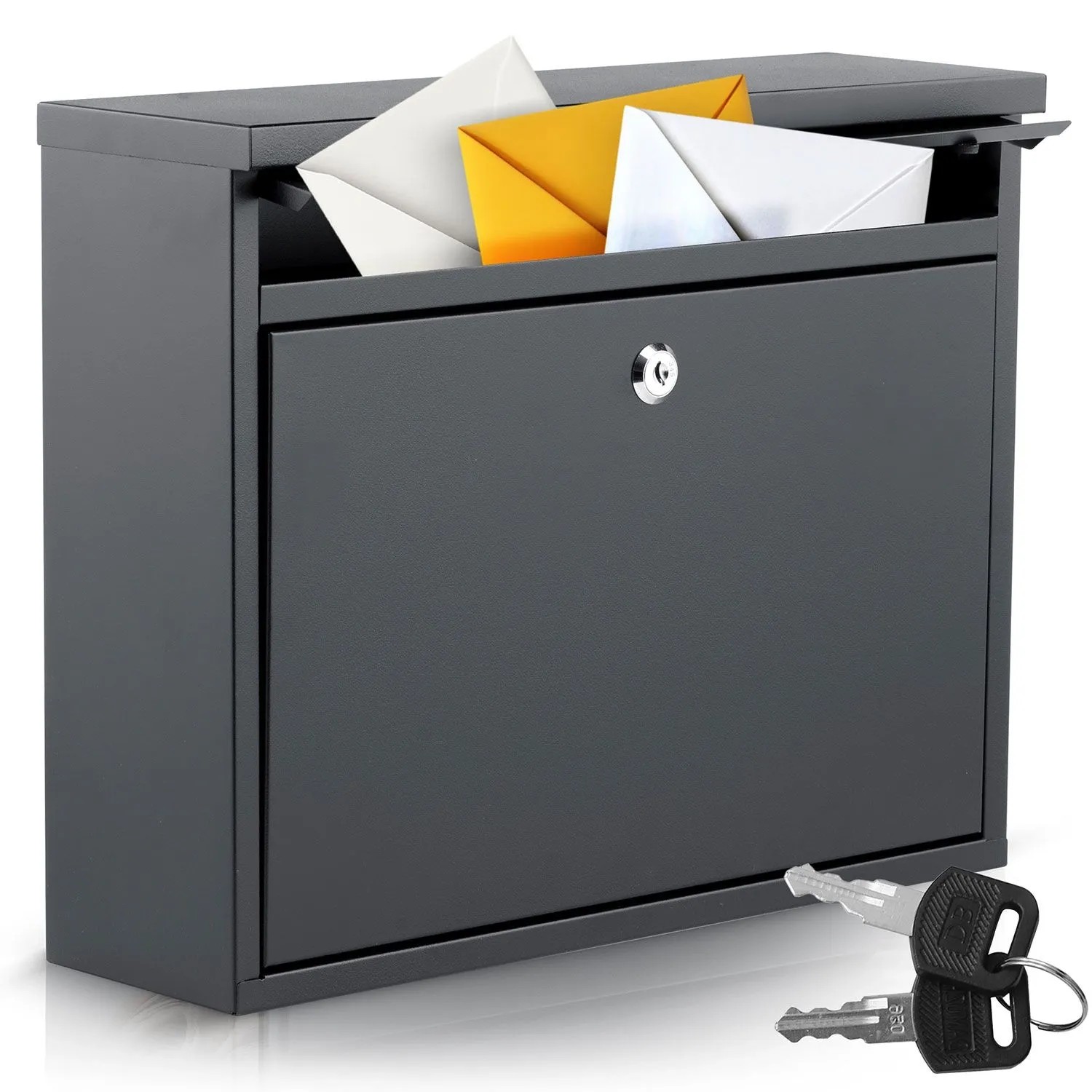 Humberg Briefkasten 37,5 X 30,5 X 12 Cm Schwarz Hm 860
