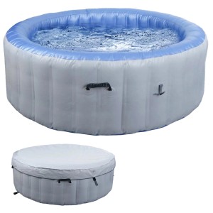 MCW Whirlpool N97 Ersatz-Pool 5 Personen Aufblasbar Rund Ø198cm Grau-Blau