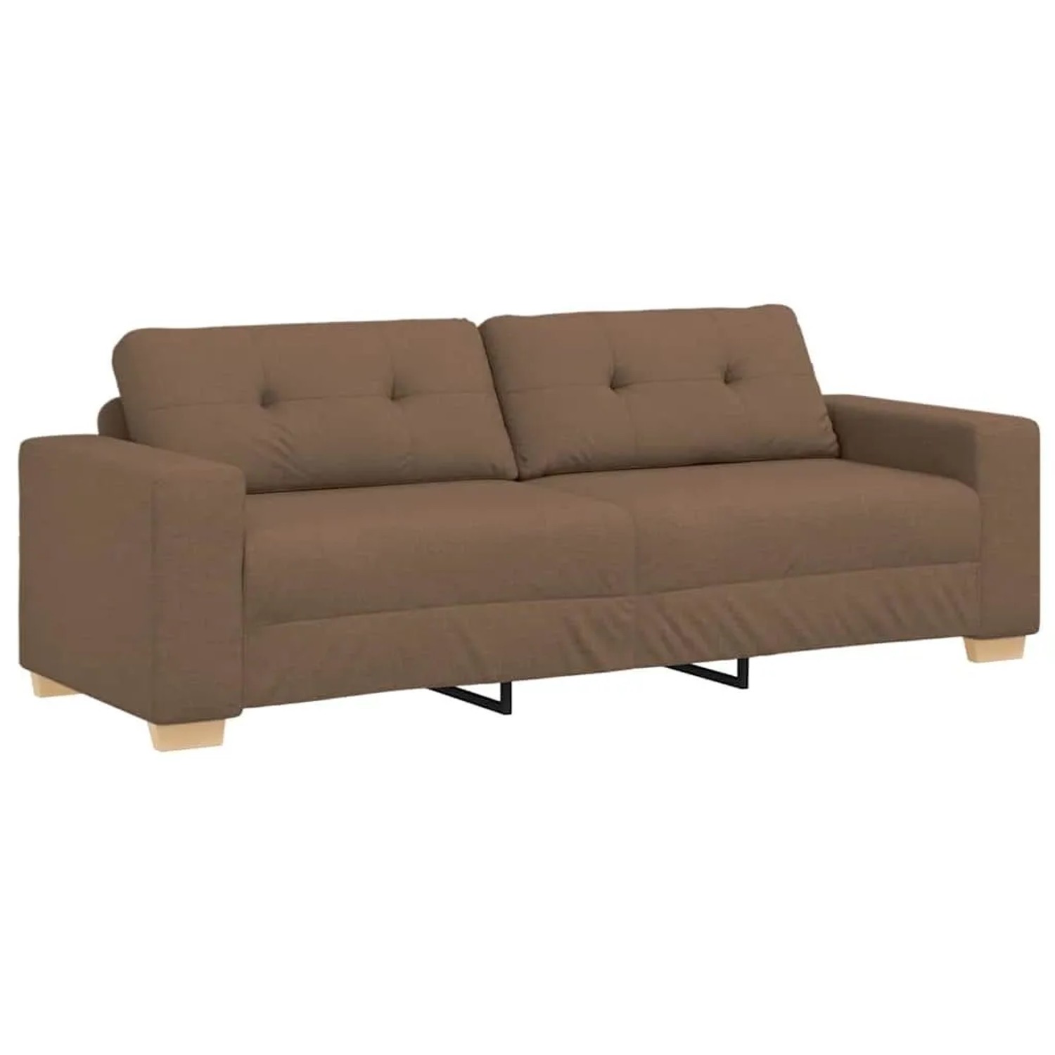 vidaXL 3-Sitzer-Sofa Braun 180 cm Stoff 4105092