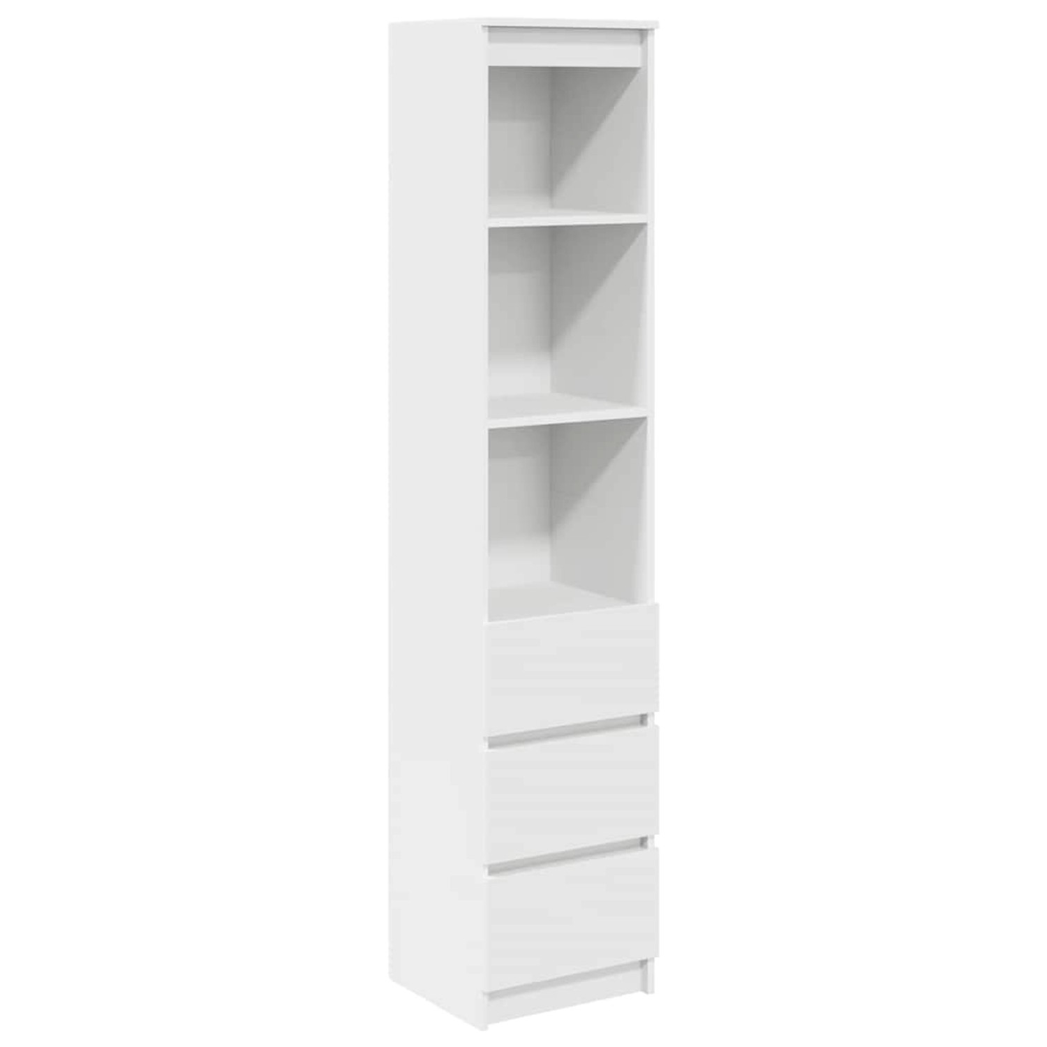 vidaXL Highboard Weiß 37,5x35x180 cm Holzwerkstoff 861661 günstig online kaufen