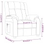vidaXL Relaxsessel Elektrisch Hellgrau Stoff 3143567_12