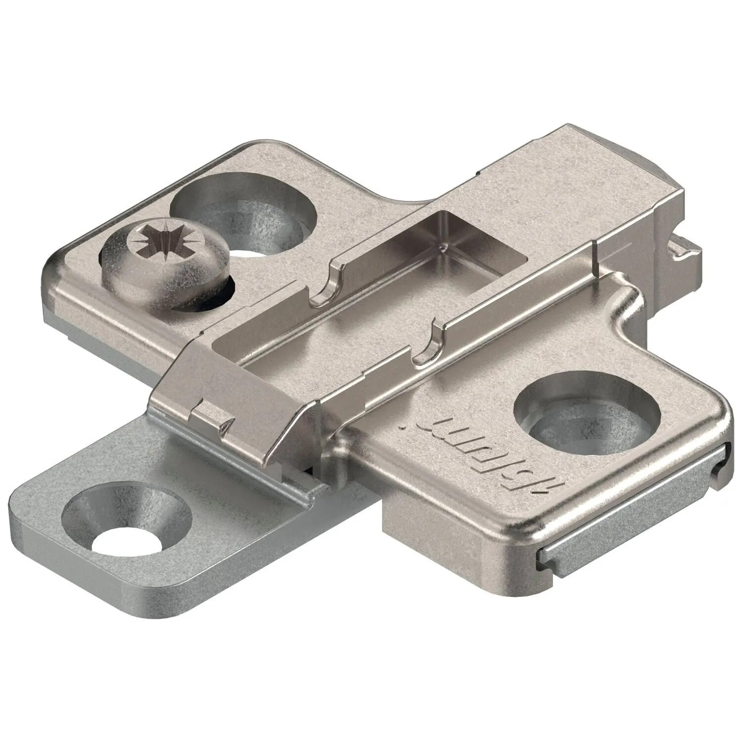 Blum Kreuzmontageplatte Clip Zink Systemschrauben Distanz 0 mm