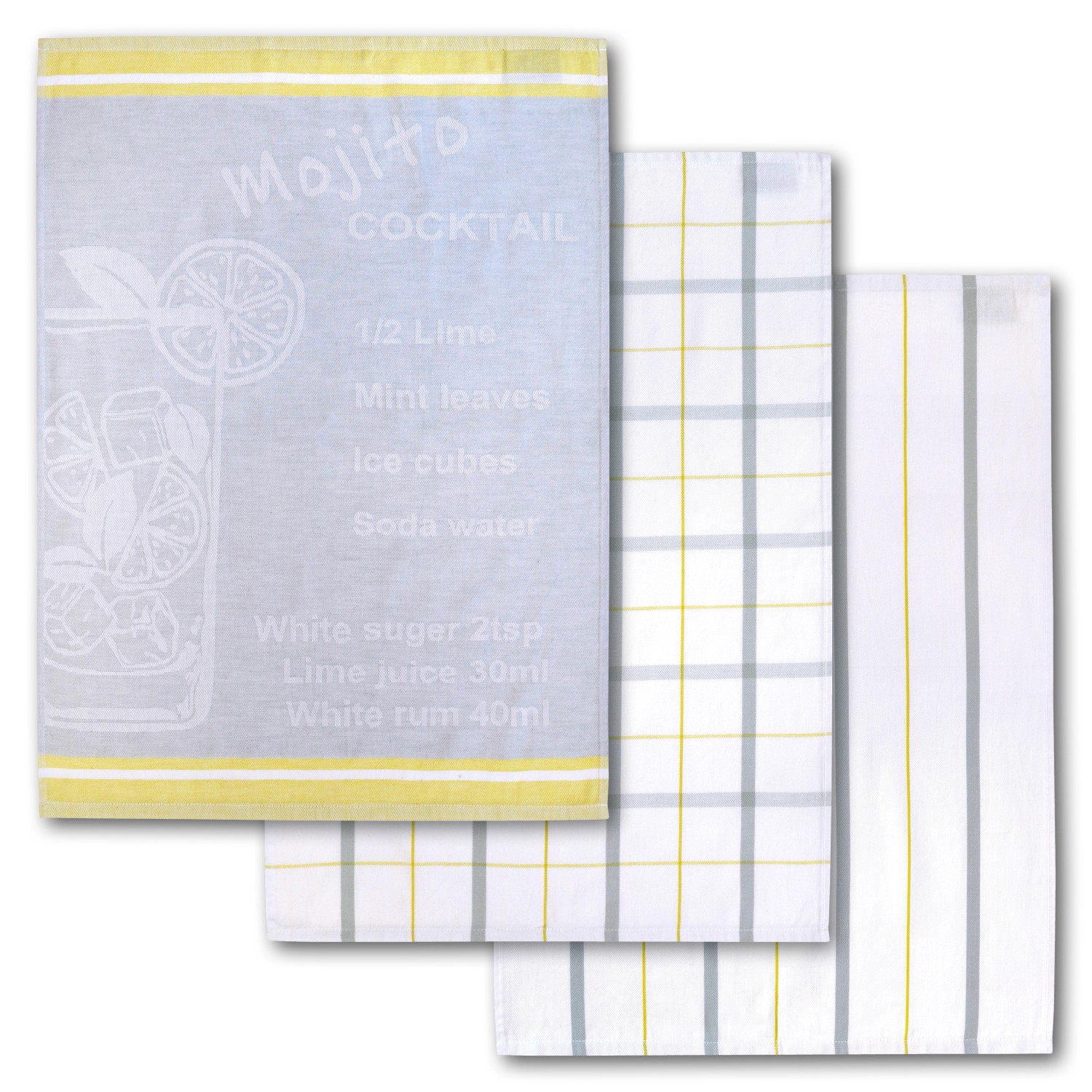 Dyckhoff Geschirrtuchset Mojito Limette 50 x 70 cm günstig online kaufen