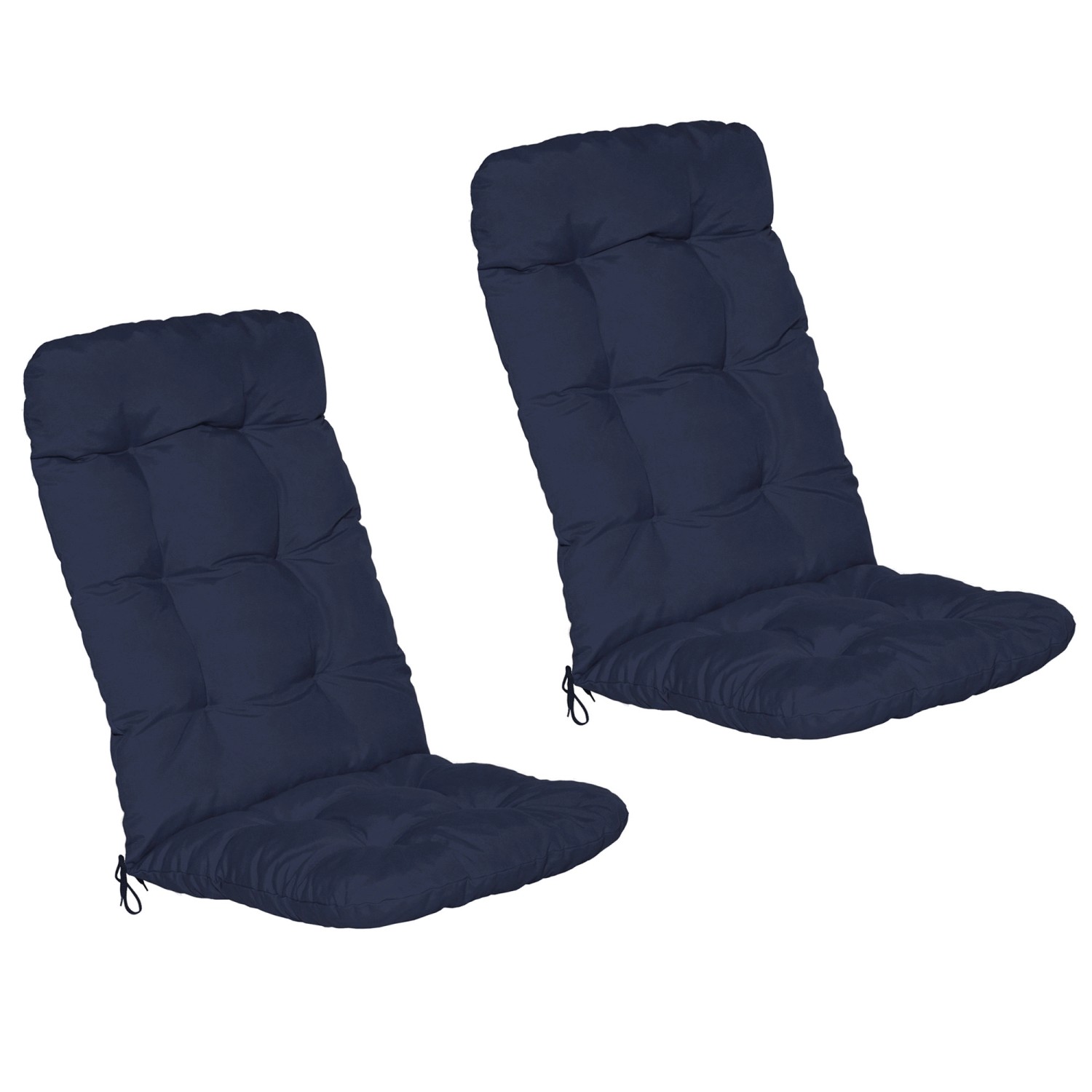 Beautissu Flair HL Hochlehner 120x50x8cm Dunkelblau 6tlg