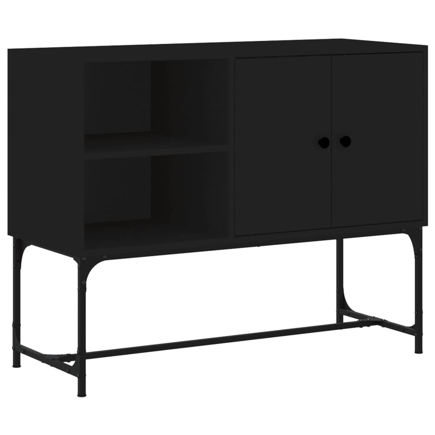 vidaXL Sideboard Schwarz 100x40x79,5 cm Holzwerkstoff 831818 günstig online kaufen