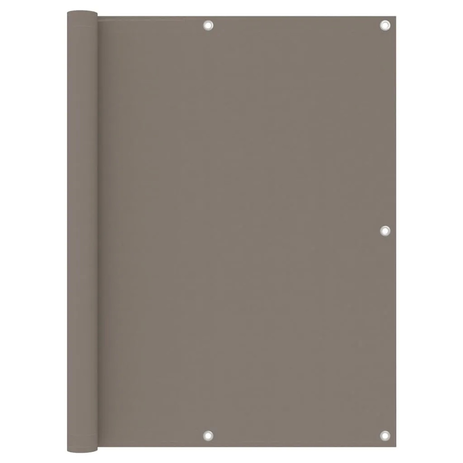 vidaXL Balkon-Sichtschutz Taupe 120x500 cm Oxford-Gewebe 134994