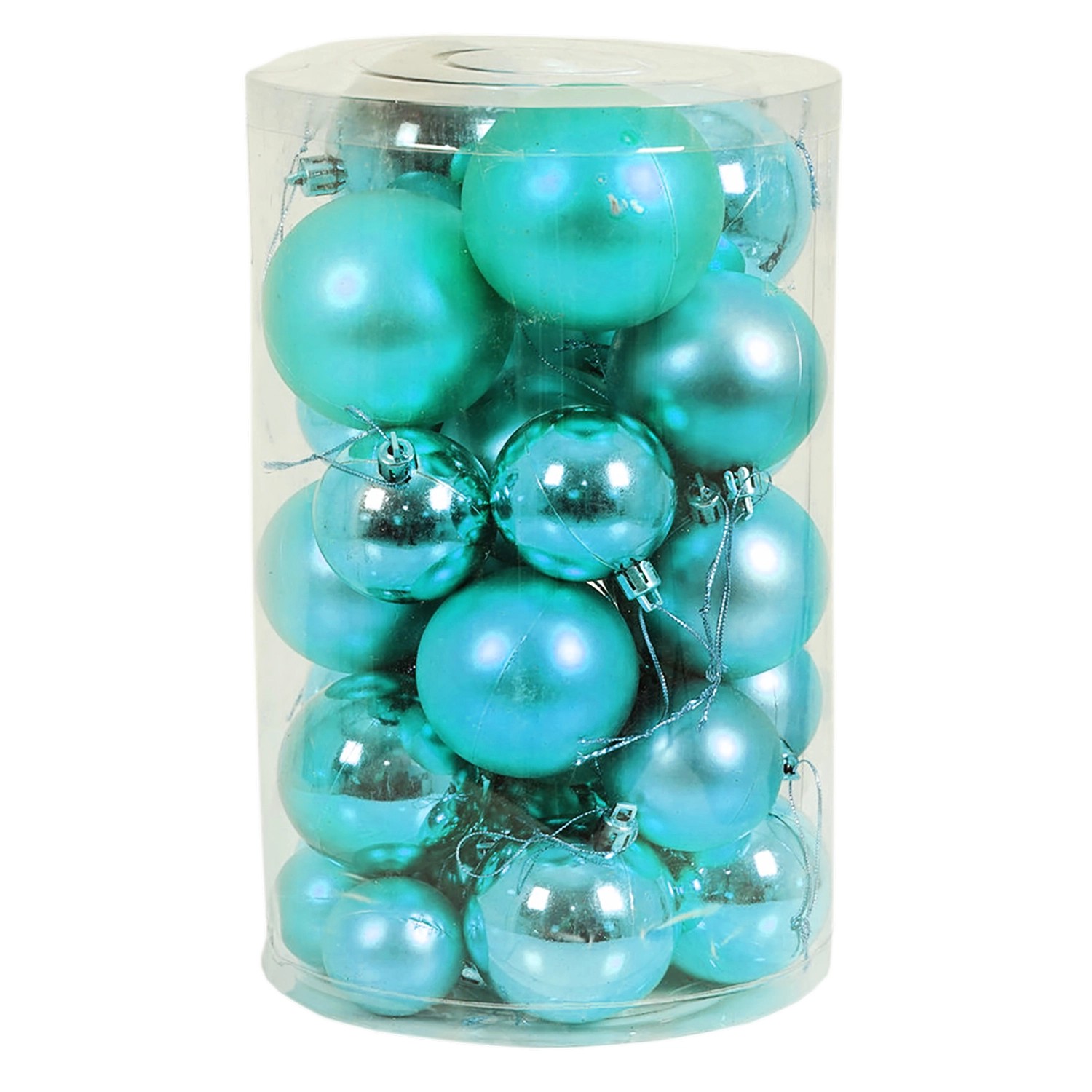 Mojawo 30tlg Christbaumkugeln Weihnachtskugeln Schmuckkugeln Baumschmuck Petrol 4 5 6 7cm