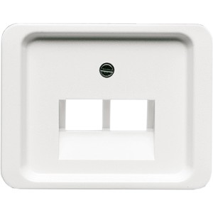 Busch-Jaeger UAE-Abdeckung Alpha Nea, studioweiß, für Telefondosen mit Schrägauslass.