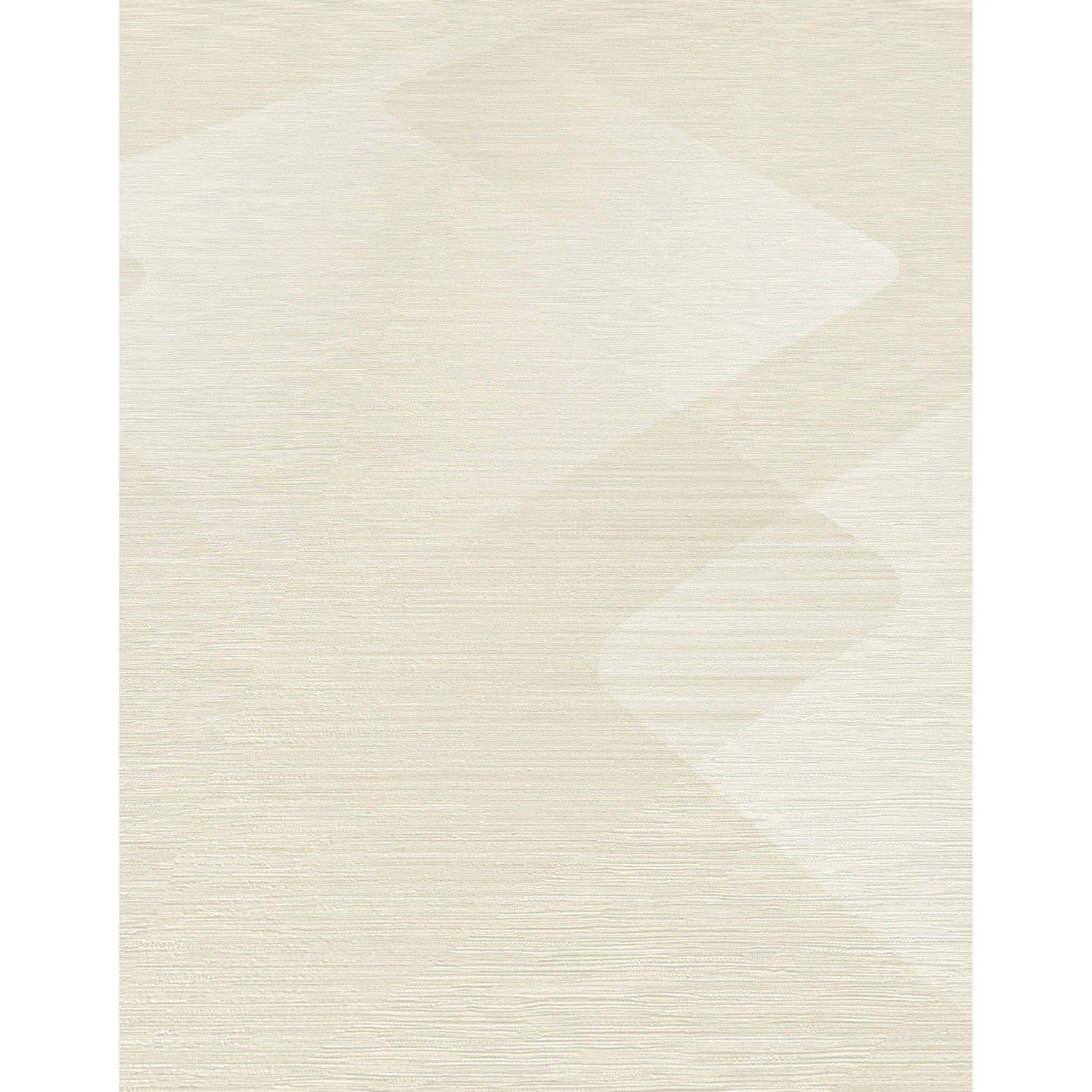Beige Vliestapete mit geometrischem Muster und Glanzeffekten der Kollektion Elysium Vertex.