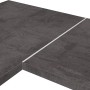 Alufarbene Kaindl Eckleiste für Arbeitsplatten mit G-Profil, 600x28 mm.