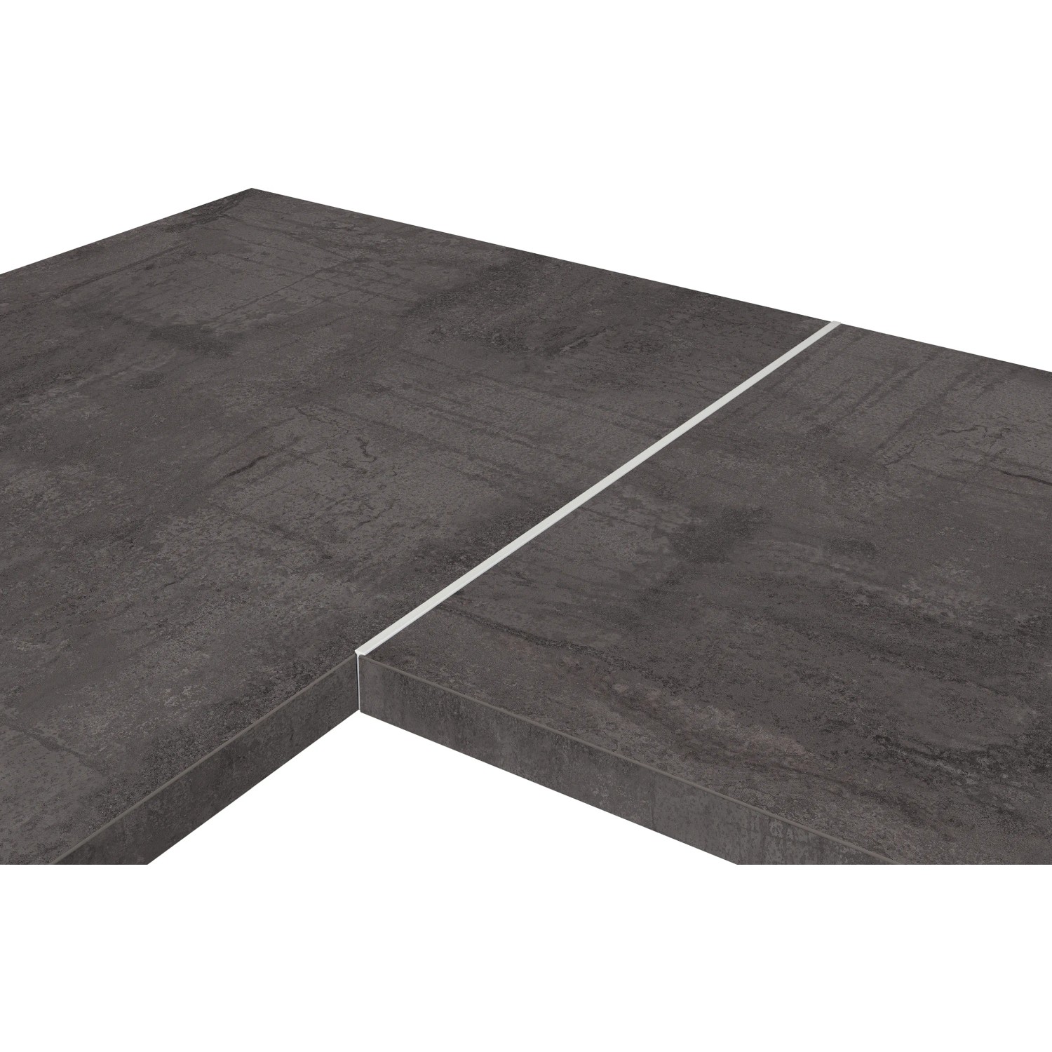 Kaindl Fugen- Eckleiste für Arbeitsplatten mit G-Profil Alu 600 x 28 mm